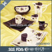 Elegant wholesale price porcelain flower hd designs dinnerware sets